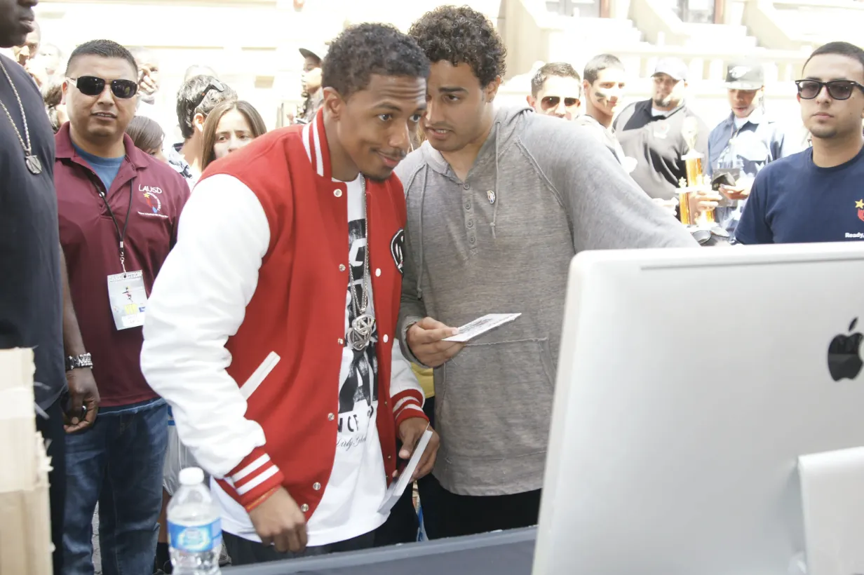 Nick Cannon at Paramount Studios